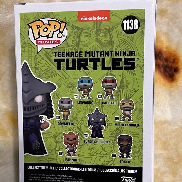 Funko Pop! Movies: Teenage Mutant Ninja Turtles Super Shredder #1138 Nickelodeon - Picture 3 of 3